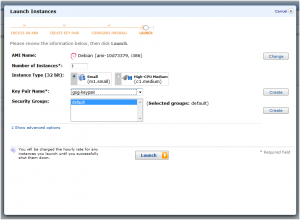 launch ec2 instance